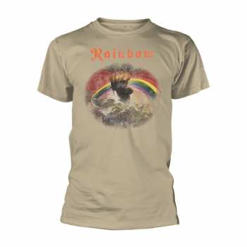 Merch Rainbow: Maglietta Rising Distressed (natural)