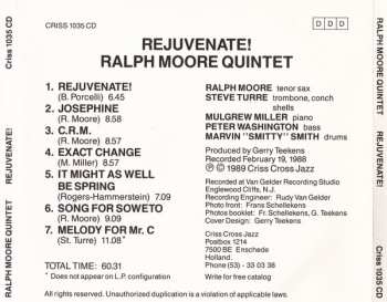 CD Ralph Moore Quintet: Rejuvenate!