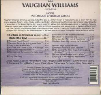 CD The Royal Philharmonic Orchestra: Hodie / Fantasia On Christmas Carols