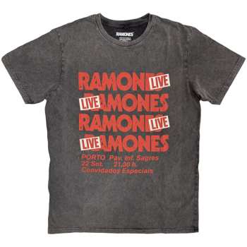 Merch Ramones: Stone Wash Maglietta Concert