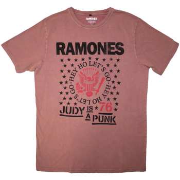 Merch Ramones: Stone Wash Maglietta Hey Ho Judy