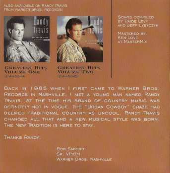 CD Randy Travis: Greatest #1 Hits