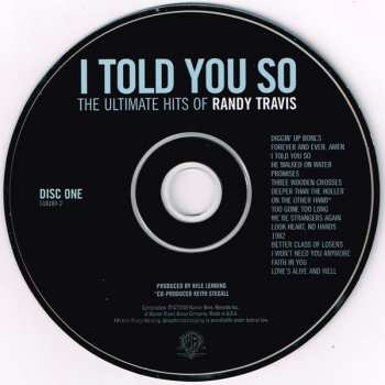 2CD Randy Travis: I Told You So (The Ultimate Hits Of Randy Travis)