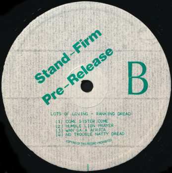 LP Ranking Dread: Lots Of Loving