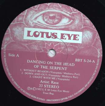 LP Rasa: Dancing On The Head Of The Serpent