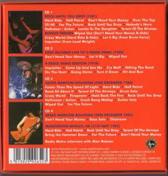 4CD/Set di cofanetti Raven: Rock Until You Drop (The 4CD Over The Top Edition)