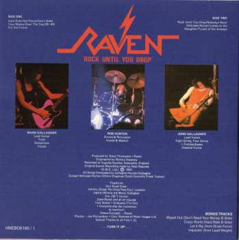 4CD/Set di cofanetti Raven: Rock Until You Drop (The 4CD Over The Top Edition)