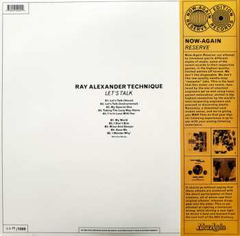 LP Ray Alexander Technique: Let's Talk