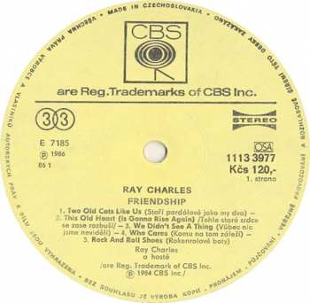 LP Ray Charles: Friendship