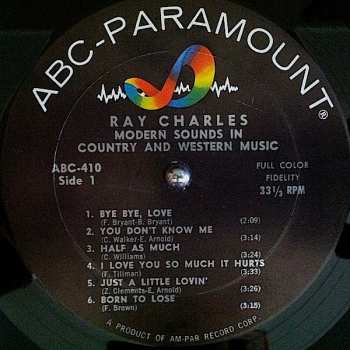 LP Ray Charles: Modern Sounds In Country And Western Music CLR