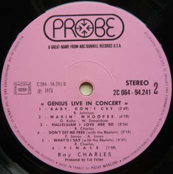 LP Ray Charles: Genius  Live In Concert