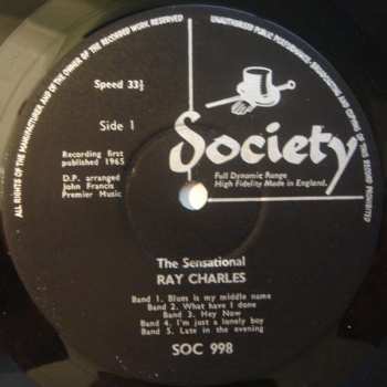 LP Ray Charles: The Sensational Ray Charles