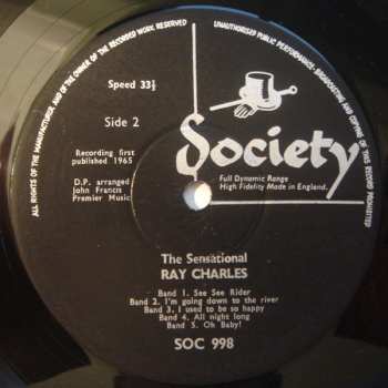 LP Ray Charles: The Sensational Ray Charles