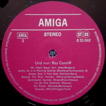 LP Ray Conniff: Und Nun : Ray Conniff