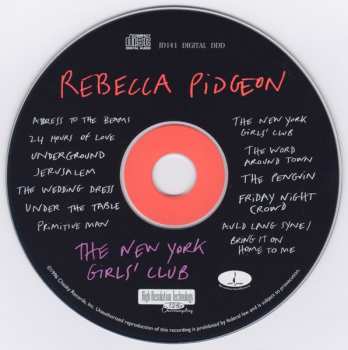 CD Rebecca Pidgeon: The New York Girls Club
