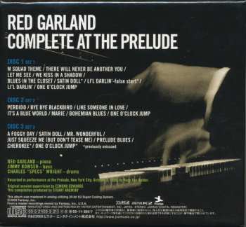 3CD/Set di cofanetti Red Garland: Complete At The Prelude LTD