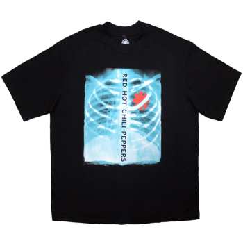 Merce Red Hot Chili Peppers: Red Hot Chili Peppers Unisex Oversized T-shirt: X-ray (black) (small) S