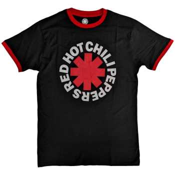Merce Red Hot Chili Peppers: Red Hot Chili Peppers Unisex Ringer T-shirt: Classic Asterisk (small) S