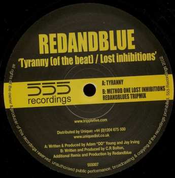 Album Red & Blue: Tyranny (Of The Beat) / Lost Inhibitions