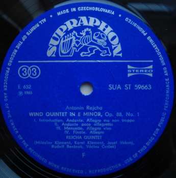 LP Anton Reicha: Wind Quintets