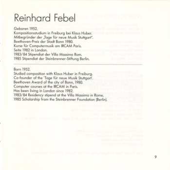 CD Reinhard Febel: Variationen Für Orchester / Das Unendliche / 1. Streichquartett