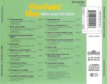 CD Reinhard Mey: Alles Was Ich Habe - Die 16 Großen Chansons