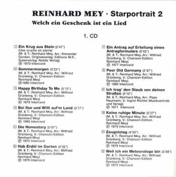 2CD Reinhard Mey: Welch Ein Geschenk Ist Ein Lied