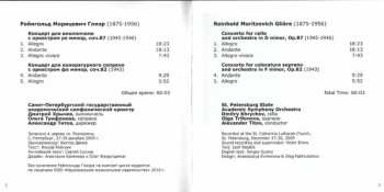 CD Reinhold Gliere: Concertos For Cello And Voice