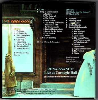 3CD/Set di cofanetti Renaissance: Live At Carnegie Hall