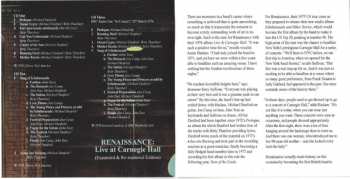 3CD/Set di cofanetti Renaissance: Live At Carnegie Hall