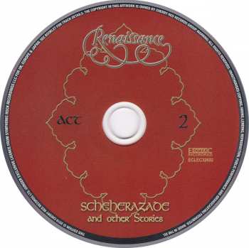 2CD/DVD Renaissance: Tour 2011 Live In Concert (Turn Of The Cards / Scheherazade And Other Stories) DIGI