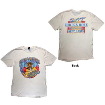 Merce REO Speedwagon: Reo Speedwagon Unisex T-shirt: Kansas (natural) (back Print) (small) S