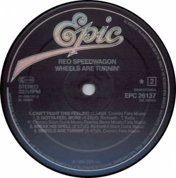LP REO Speedwagon: Wheels Are Turnin'