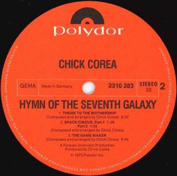 LP Return To Forever: Hymn Of The Seventh Galaxy