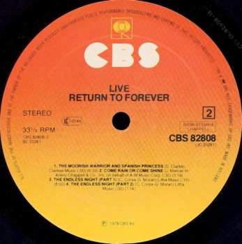 LP Return To Forever: Live