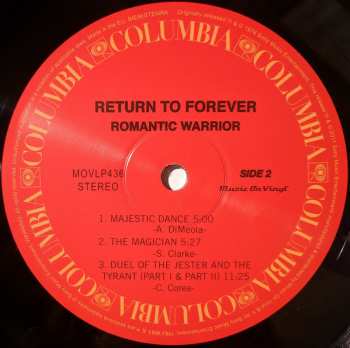 LP Return To Forever: Romantic Warrior