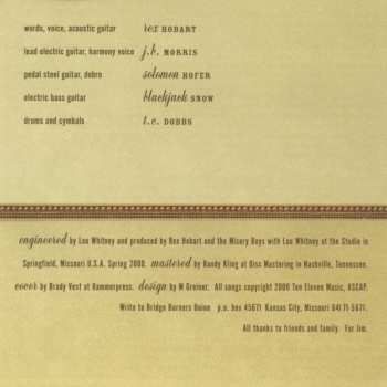 CD Rex Hobart And The Misery Boys: The Spectacular Sadness Of