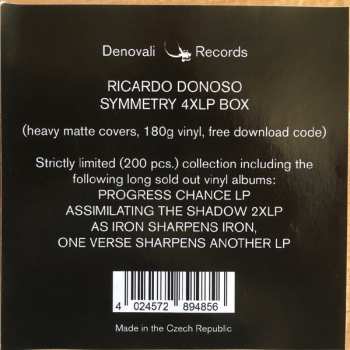 4LP/Set di cofanetti Ricardo Donoso: Symmetry LTD | CLR