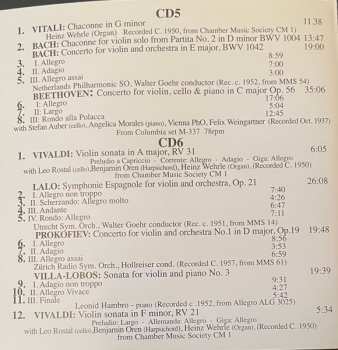 6CD/Set di cofanetti Ricardo Odnoposoff: Vol.1 . Violin Concertos And Showpieces
