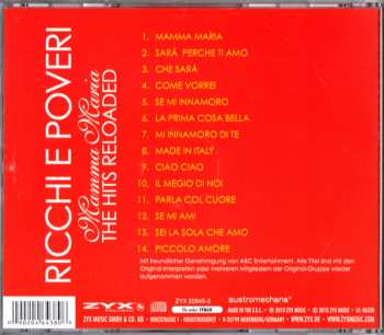 CD Ricchi E Poveri: Mamma Maria - The Hits Reloaded
