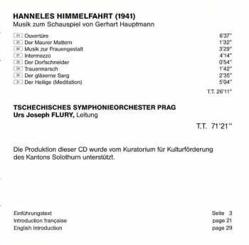 CD Richard Flury: St. Urs Und St. Victor - Hanneles Himmelfahrt
