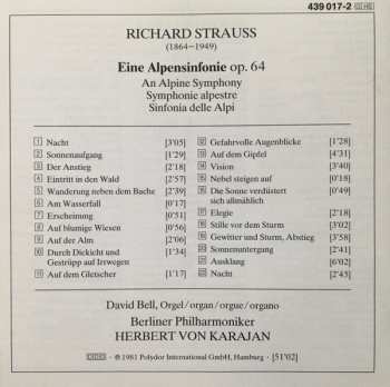 CD Berliner Philharmoniker: Eine Alpensinfonie = An Alpine Symphony = Symphonie Alpestre
