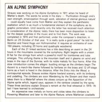 CD Richard Strauss: An Alpine Symphony / Four Songs