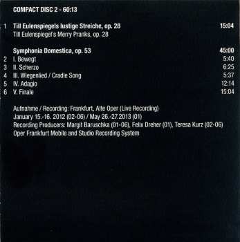 6CD/Set di cofanetti Richard Strauss: Tondichtungen • Symphonic Poems