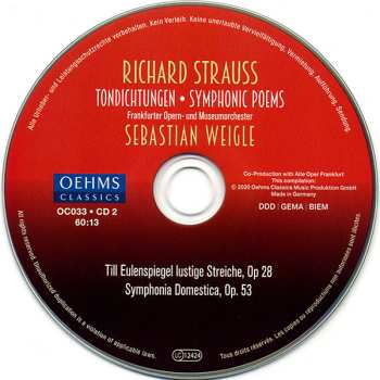 6CD/Set di cofanetti Richard Strauss: Tondichtungen • Symphonic Poems