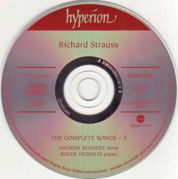 CD Richard Strauss: The Complete Songs – 3