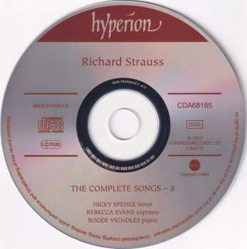 CD Richard Strauss: The Complete Songs - 8