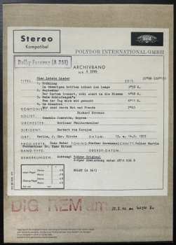 LP Berliner Philharmoniker: Tod Und Verklärung / Vier Letzte Lieder LTD | NUM