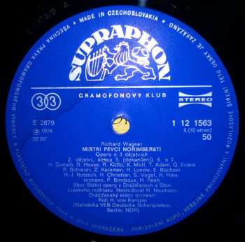 5LP/Set di cofanetti Herbert von Karajan: Mistři Pěvci Norimberští (Die Meistersinger von Nürnberg)