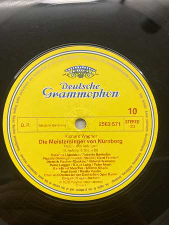 5LP/Set di cofanetti Richard Wagner: Die Meistersinger Von Nürnberg